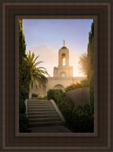 Load image into Gallery viewer, Newport Beach Teach Me To Walk In The Light Open Edition Canvas / 12 X 18 Brown Frame Art
