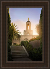 Load image into Gallery viewer, Newport Beach Teach Me To Walk In The Light Open Edition Canvas / 14 X 21 Brown Frame Art
