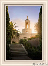 Load image into Gallery viewer, Newport Beach Teach Me To Walk In The Light Open Edition Canvas / 20 X 30 White Frame Art
