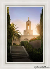 Load image into Gallery viewer, Newport Beach Teach Me To Walk In The Light Open Edition Canvas / 24 X 36 White Frame Art
