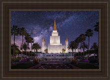 Load image into Gallery viewer, Oakland Celestial Open Edition Canvas / 24 X 36 Brown Frame Art
