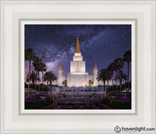 Load image into Gallery viewer, Oakland Celestial Open Edition Canvas / 8 X 10 White Frame Art

