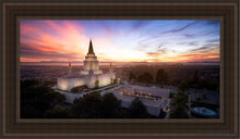 Load image into Gallery viewer, Oakland From On High Open Edition Canvas / 15 X 30 Brown Frame Art
