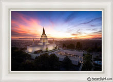 Load image into Gallery viewer, Oakland From On High Open Edition Canvas / 24 X 36 White Frame Art
