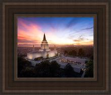 Load image into Gallery viewer, Oakland From On High Open Edition Canvas / 8 X 10 Brown Frame Art
