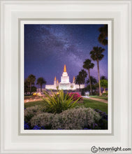 Load image into Gallery viewer, Oakland Starry Eyed Open Edition Canvas / 8 X 10 White Frame Art
