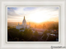 Load image into Gallery viewer, Oakland Sunburst Open Edition Canvas / 14 X 21 White Frame Art
