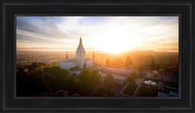 Load image into Gallery viewer, Oakland Sunburst Open Edition Canvas / 15 X 30 Black Frame Art
