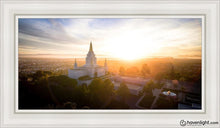 Load image into Gallery viewer, Oakland Sunburst Open Edition Canvas / 15 X 30 White Frame Art
