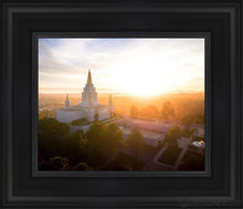Load image into Gallery viewer, Oakland Sunburst Open Edition Canvas / 8 X 10 Black Frame Art
