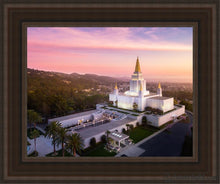 Load image into Gallery viewer, Oakland Sunset From On High Open Edition Canvas / 11 X 14 Brown Frame Art
