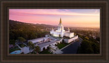 Load image into Gallery viewer, Oakland Sunset From On High Open Edition Canvas / 15 X 30 Brown Frame Art

