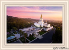 Load image into Gallery viewer, Oakland Sunset From On High Open Edition Canvas / 20 X 30 White Frame Art

