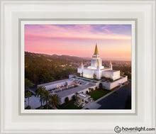 Load image into Gallery viewer, Oakland Sunset From On High Open Edition Canvas / 8 X 10 White Frame Art
