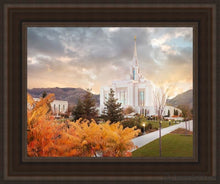 Load image into Gallery viewer, Ogden Fall Open Edition Canvas / 11 X 14 Brown Frame Art
