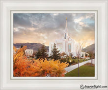 Load image into Gallery viewer, Ogden Fall Open Edition Canvas / 11 X 14 White Frame Art
