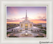 Load image into Gallery viewer, Ogden Sunset From On High Open Edition Canvas / 11 X 14 White Frame Art
