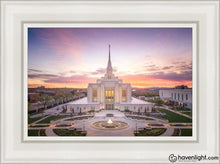 Load image into Gallery viewer, Ogden Sunset From On High Open Edition Canvas / 12 X 18 White Frame Art
