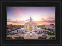Load image into Gallery viewer, Ogden Sunset From On High Open Edition Canvas / 14 X 21 Black Frame Art
