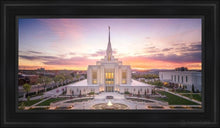 Load image into Gallery viewer, Ogden Sunset From On High Open Edition Canvas / 15 X 30 Black Frame Art
