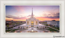 Load image into Gallery viewer, Ogden Sunset From On High Open Edition Canvas / 15 X 30 White Frame Art
