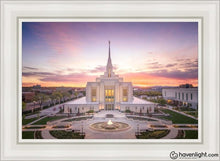 Load image into Gallery viewer, Ogden Sunset From On High Open Edition Canvas / 24 X 36 White Frame Art
