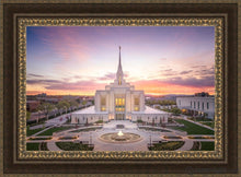 Load image into Gallery viewer, Ogden Sunset From On High Open Edition Canvas / 36 X 24 Frame M 33 3/4 45 Art
