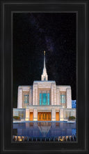 Load image into Gallery viewer, Ogden Temple Milky Way Open Edition Canvas / 15 X 30 Black Frame Art
