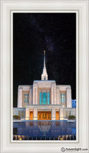 Load image into Gallery viewer, Ogden Temple Milky Way Open Edition Canvas / 15 X 30 White Frame Art
