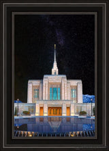 Load image into Gallery viewer, Ogden Temple Milky Way Open Edition Canvas / 20 X 30 Black Frame Art
