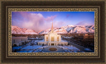 Load image into Gallery viewer, Ogden Winter Sunset Aerial Open Edition Canvas / 36 X 18 Frame M 27 3/4 45 Art
