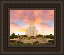 Load image into Gallery viewer, Oquirrh Mountain Unending Love Amazing Grace Open Edition Canvas / 8 X 10 Brown Frame Art
