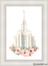 Load image into Gallery viewer, Oquirrh Mountain Watercolor Open Edition Canvas / 24 X 36 White Frame Art
