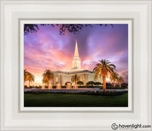 Load image into Gallery viewer, Orlando Sunset Open Edition Canvas / 8 X 10 White Frame Art

