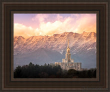 Load image into Gallery viewer, Payson And Princess Timpanogos Open Edition Canvas / 11 X 14 Brown Frame Art
