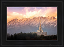 Load image into Gallery viewer, Payson And Princess Timpanogos Open Edition Canvas / 14 X 21 Black Frame Art
