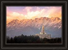 Load image into Gallery viewer, Payson And Princess Timpanogos Open Edition Canvas / 20 X 30 Black Frame Art
