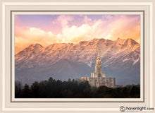 Load image into Gallery viewer, Payson And Princess Timpanogos Open Edition Canvas / 20 X 30 White Frame Art
