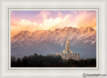 Load image into Gallery viewer, Payson And Princess Timpanogos Open Edition Canvas / 24 X 36 White Frame Art
