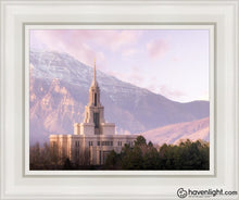 Load image into Gallery viewer, Payson And Snowy Timpanogos Open Edition Canvas / 11 X 14 White Frame Art
