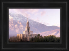 Load image into Gallery viewer, Payson And Snowy Timpanogos Open Edition Canvas / 12 X 18 Black Frame Art
