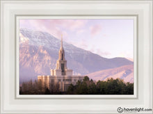 Load image into Gallery viewer, Payson And Snowy Timpanogos Open Edition Canvas / 12 X 18 White Frame Art
