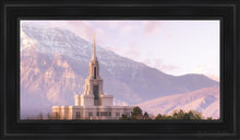 Load image into Gallery viewer, Payson And Snowy Timpanogos Open Edition Canvas / 15 X 30 Black Frame Art
