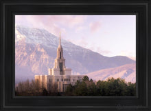 Load image into Gallery viewer, Payson And Snowy Timpanogos Open Edition Canvas / 24 X 36 Black Frame Art
