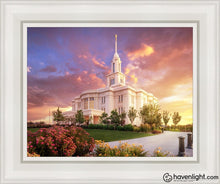 Load image into Gallery viewer, Payson Temple He Remembers The One Open Edition Canvas / 11 X 14 White Frame Art
