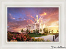 Load image into Gallery viewer, Payson Temple He Remembers The One Open Edition Canvas / 14 X 21 White Frame Art
