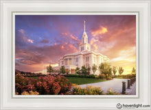 Load image into Gallery viewer, Payson Temple He Remembers The One Open Edition Canvas / 24 X 36 White Frame Art
