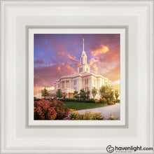 Load image into Gallery viewer, Payson Temple He Remembers The One Open Edition Canvas / 6 X White Frame Art
