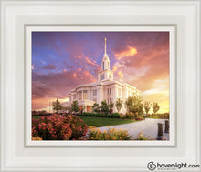 Load image into Gallery viewer, Payson Temple He Remembers The One Open Edition Canvas / 8 X 10 White Frame Art
