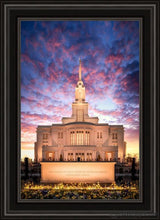 Load image into Gallery viewer, Payson Temple Open Edition Canvas / 20 X 30 Black Frame Art
